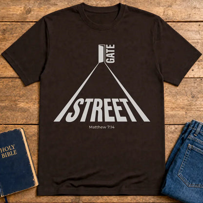 Narrow Gate Street T-Shirt - Dark Chocolate