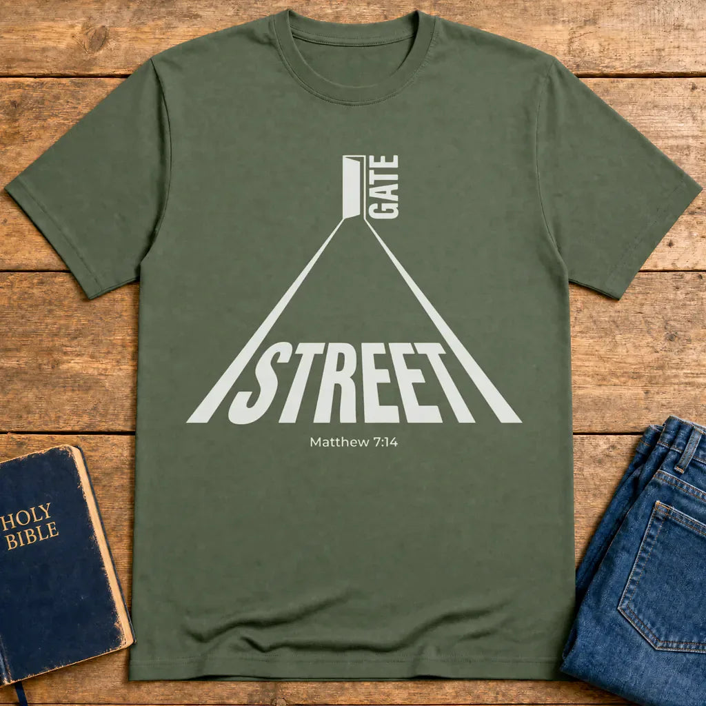 Narrow Gate Street T-Shirt - Military Green