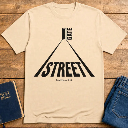Narrow Gate Street T-Shirt - Natural