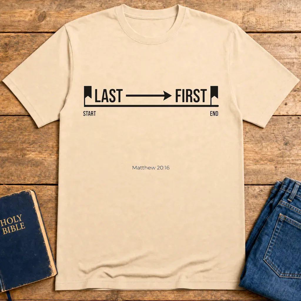 Last to First T-Shirt - Natural