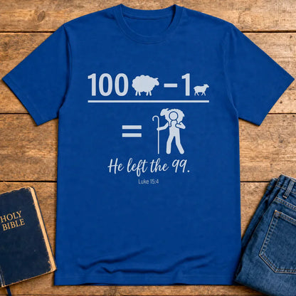 He Left the 99 T-Shirt - Royal