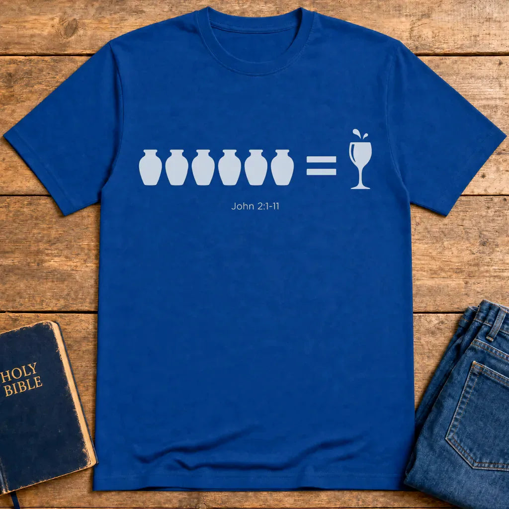 Water-to-Wine Miracle T-Shirt - Royal