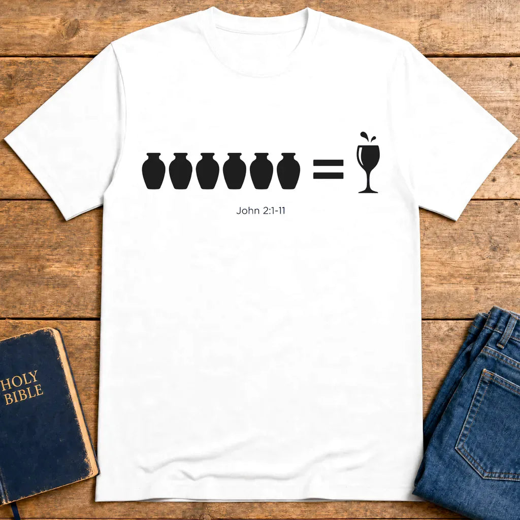 Water-to-Wine Miracle T-Shirt - White