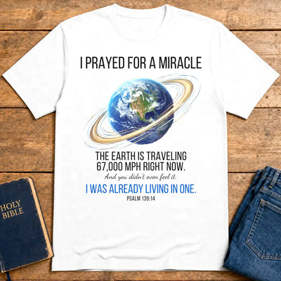 Living in a Ringed World T-Shirt - White