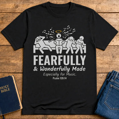 Fearfully & Wonderfully Made Music T-Shirt - Black