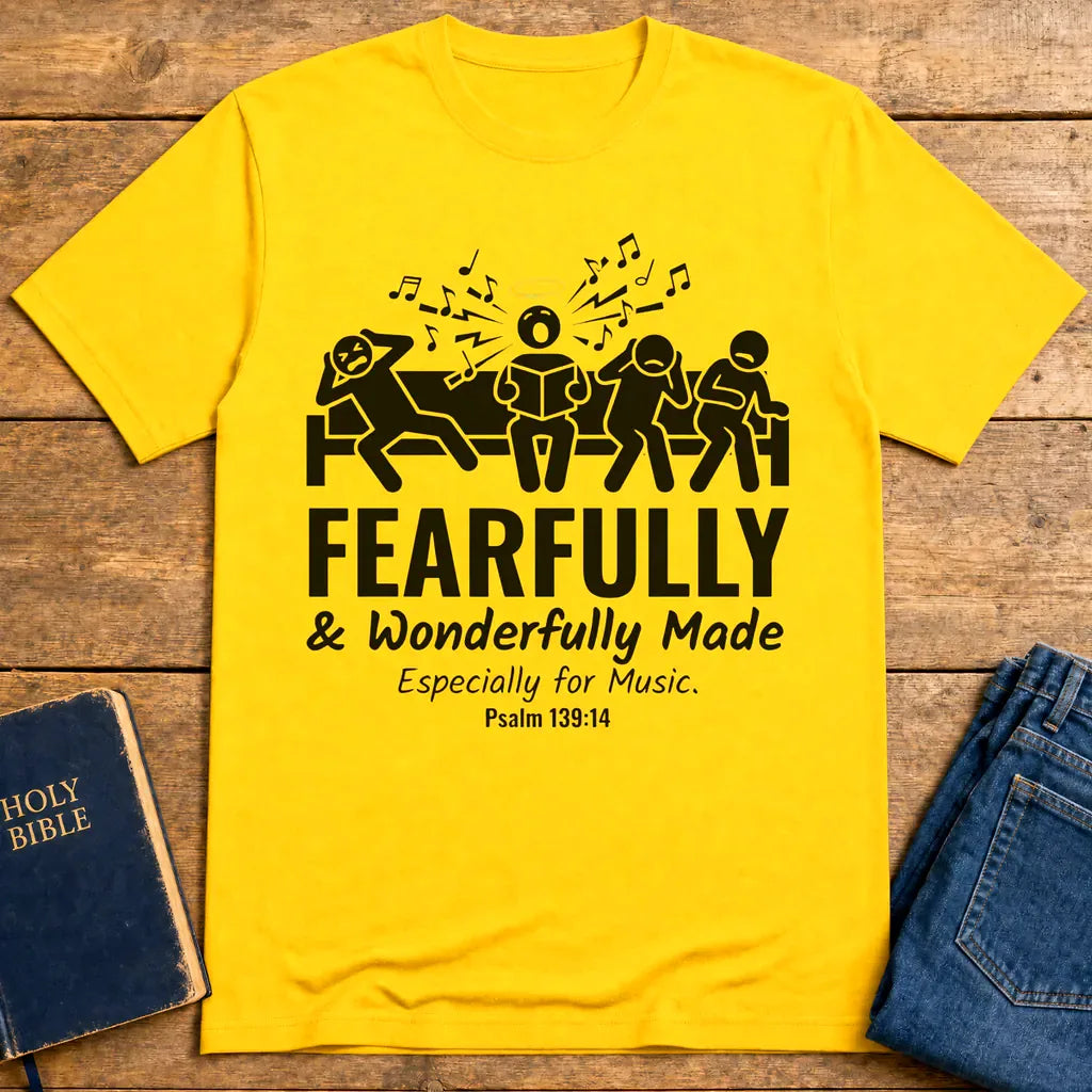 Fearfully & Wonderfully Made Music T-Shirt - Daisy