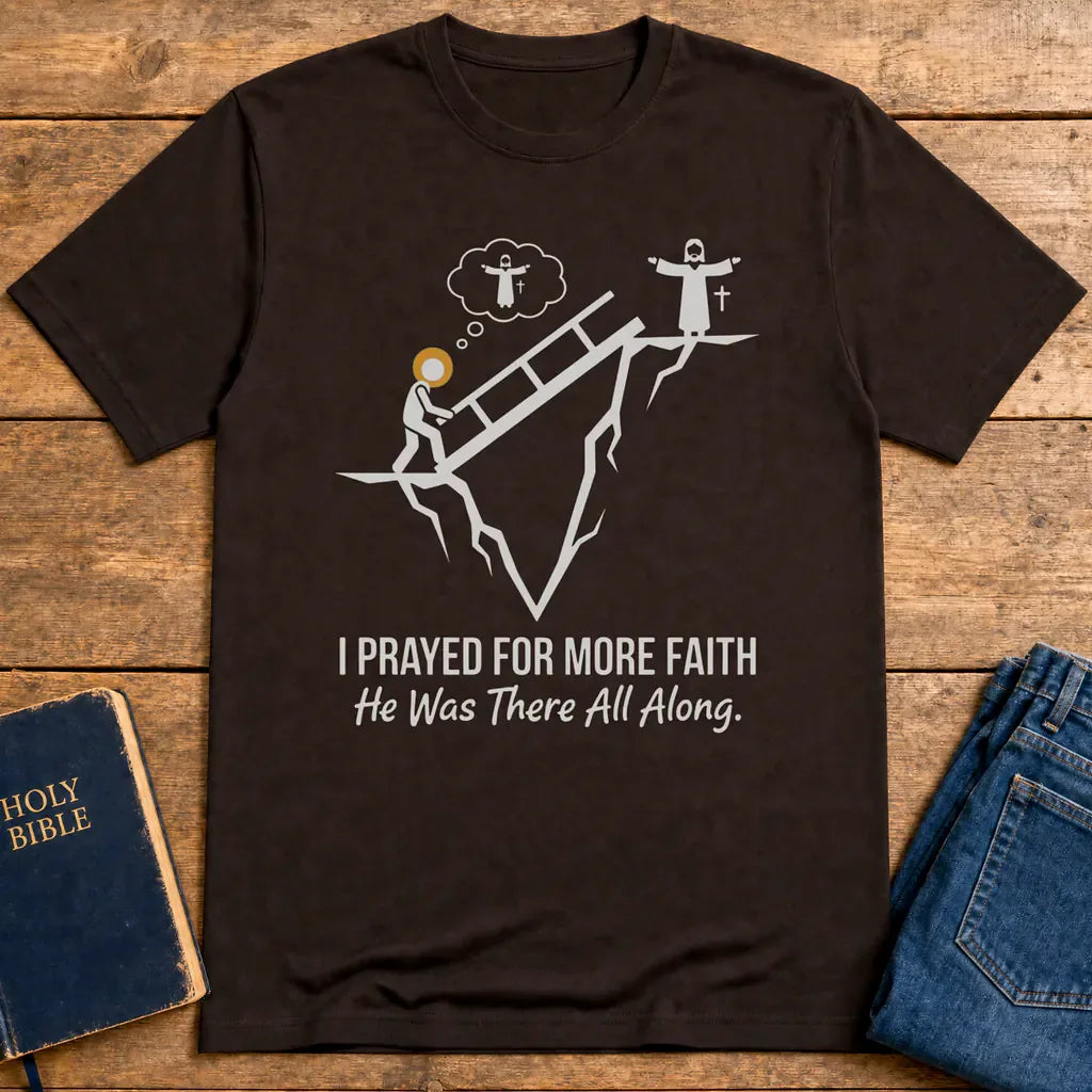 He Was There All Along T-Shirt - Dark Chocolate