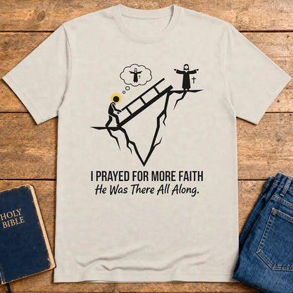 He Was There All Along T-Shirt - Ice Grey