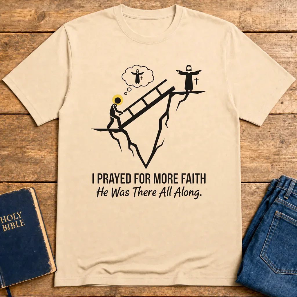 He Was There All Along T-Shirt - Natural