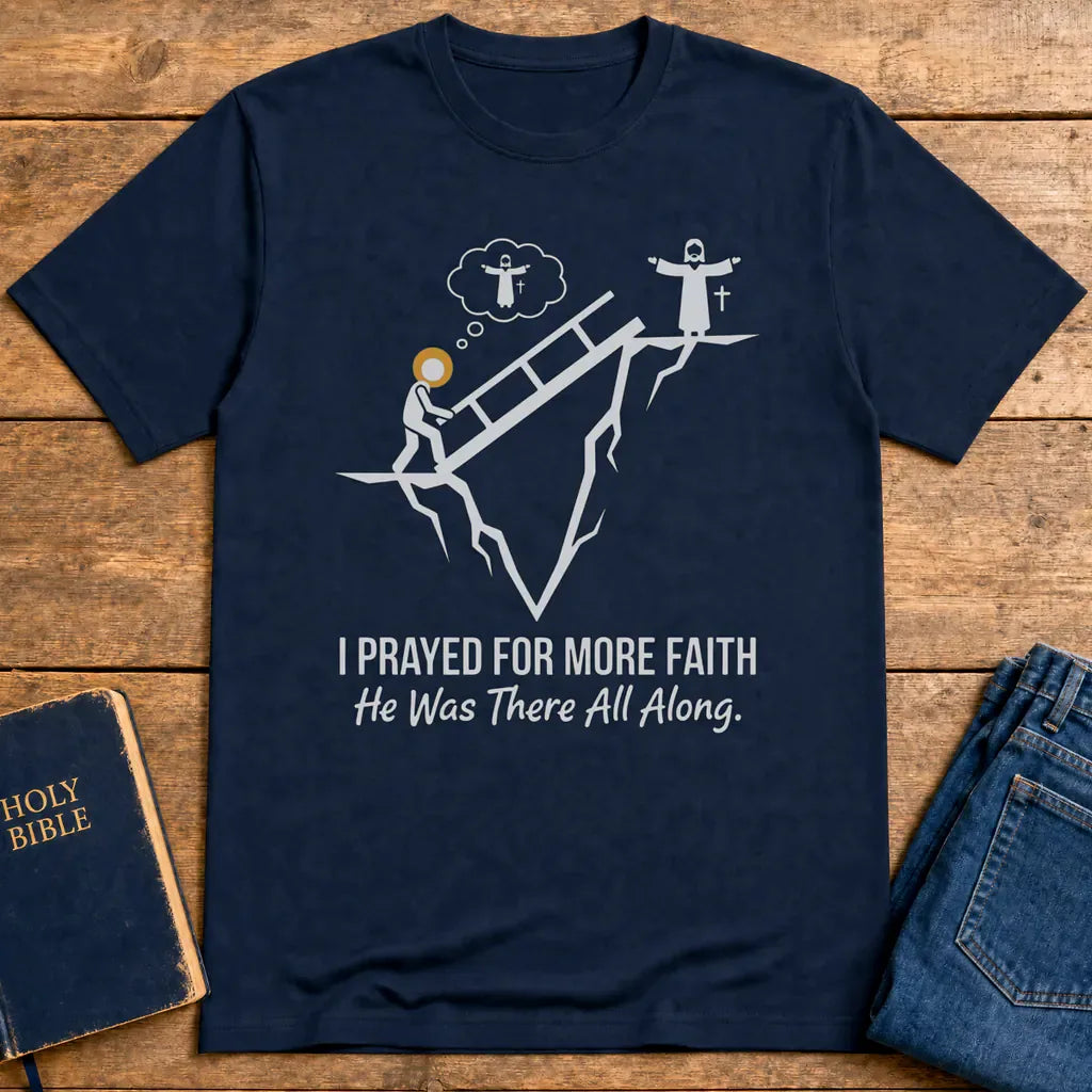 He Was There All Along T-Shirt - Navy