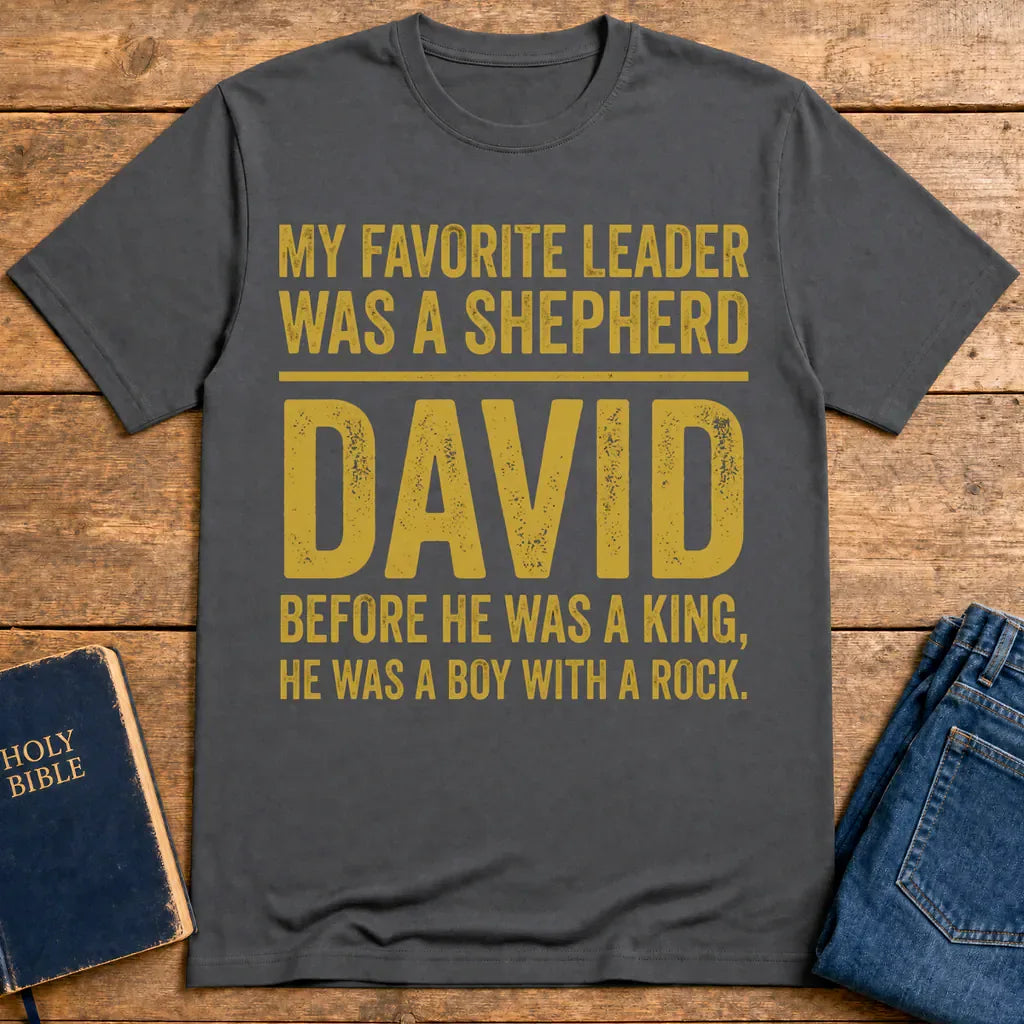 Shepherd Leader David T-Shirt - Charcoal