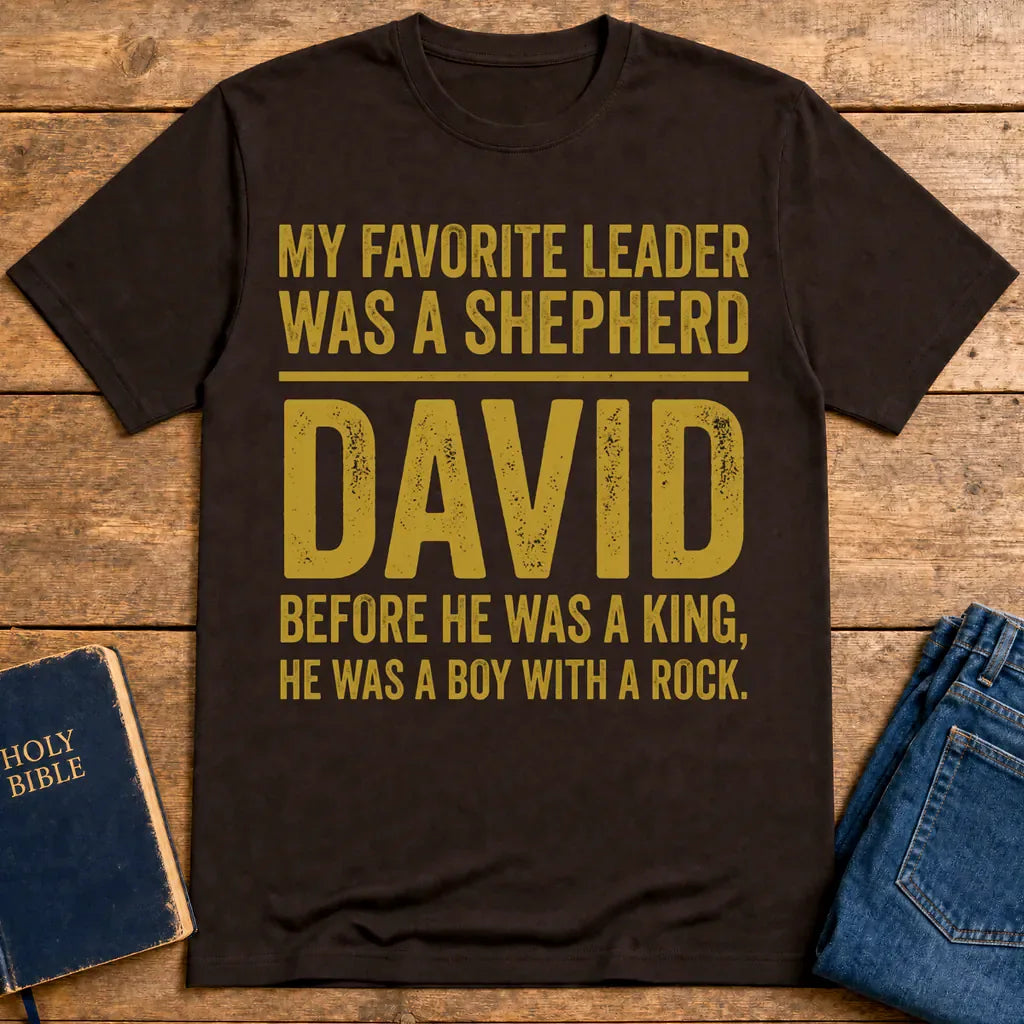 Shepherd Leader David T-Shirt - Dark Chocolate