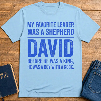 Shepherd Leader David T-Shirt - Light Blue