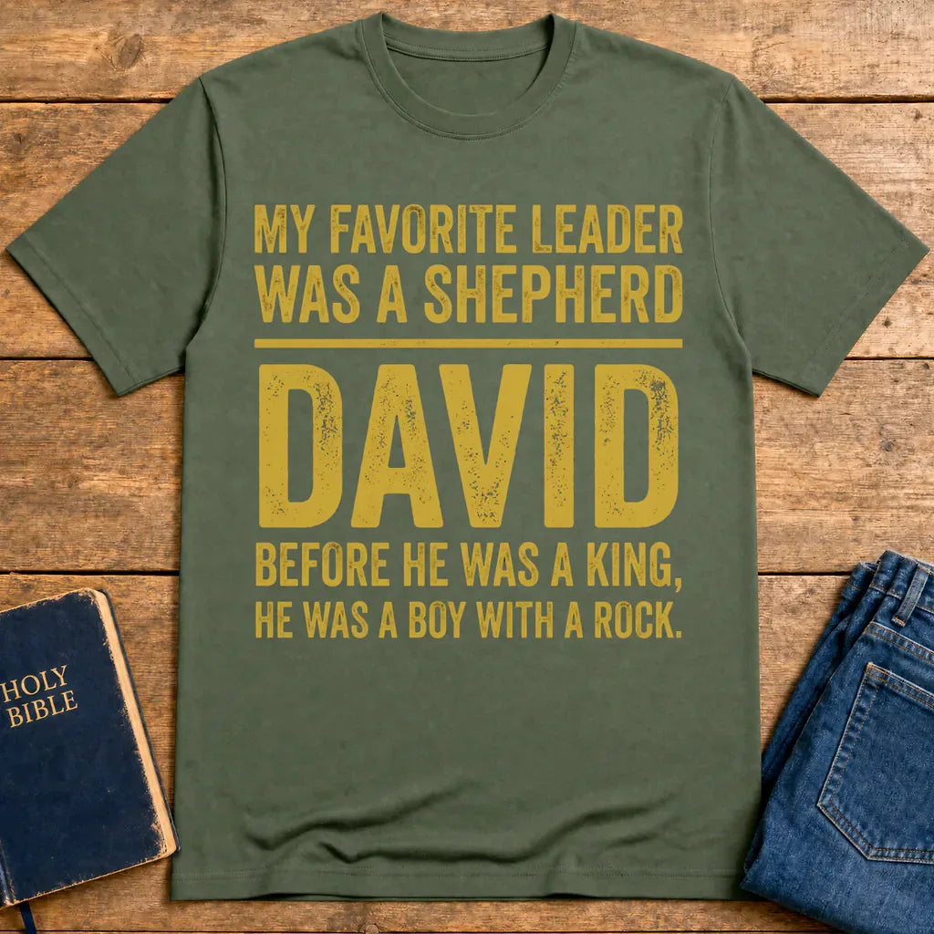 Shepherd Leader David T-Shirt - Military Green