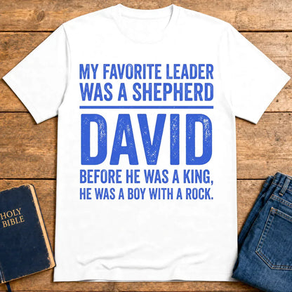 Shepherd Leader David T-Shirt - White