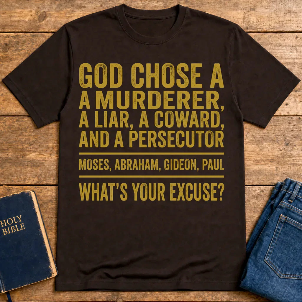 God Chose Ordinary People T‑Shirt - Dark Chocolate
