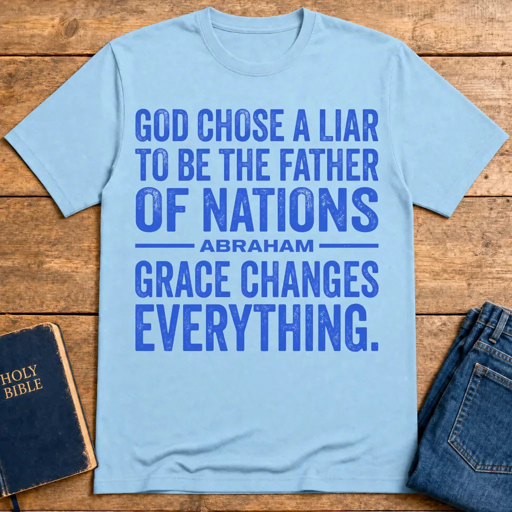 Grace Changes Everything T-Shirt - Light Blue