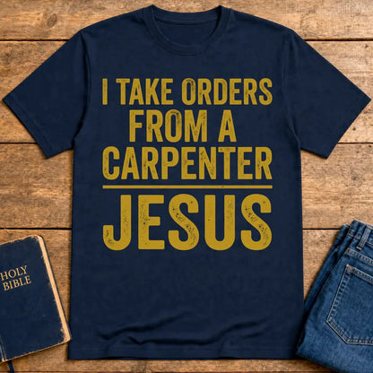 Orders From a Carpenter T-Shirt - Navy