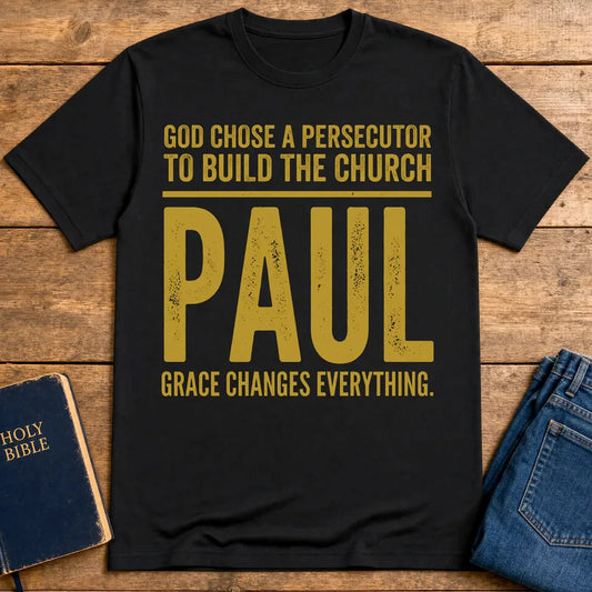 Grace Changes Everything Paul T-Shirt - Black