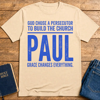 Grace Changes Everything Paul T-Shirt - Natural