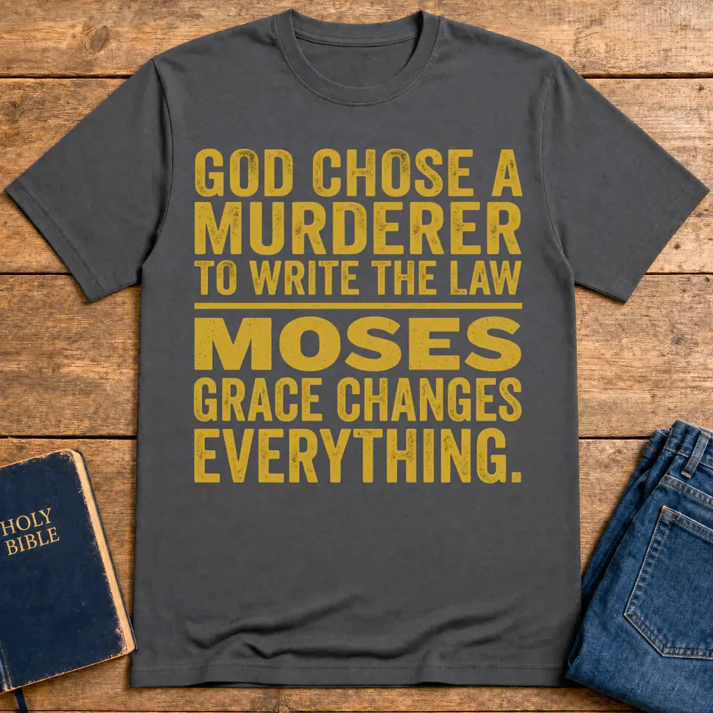 Grace Changes Everything T-Shirt - Charcoal