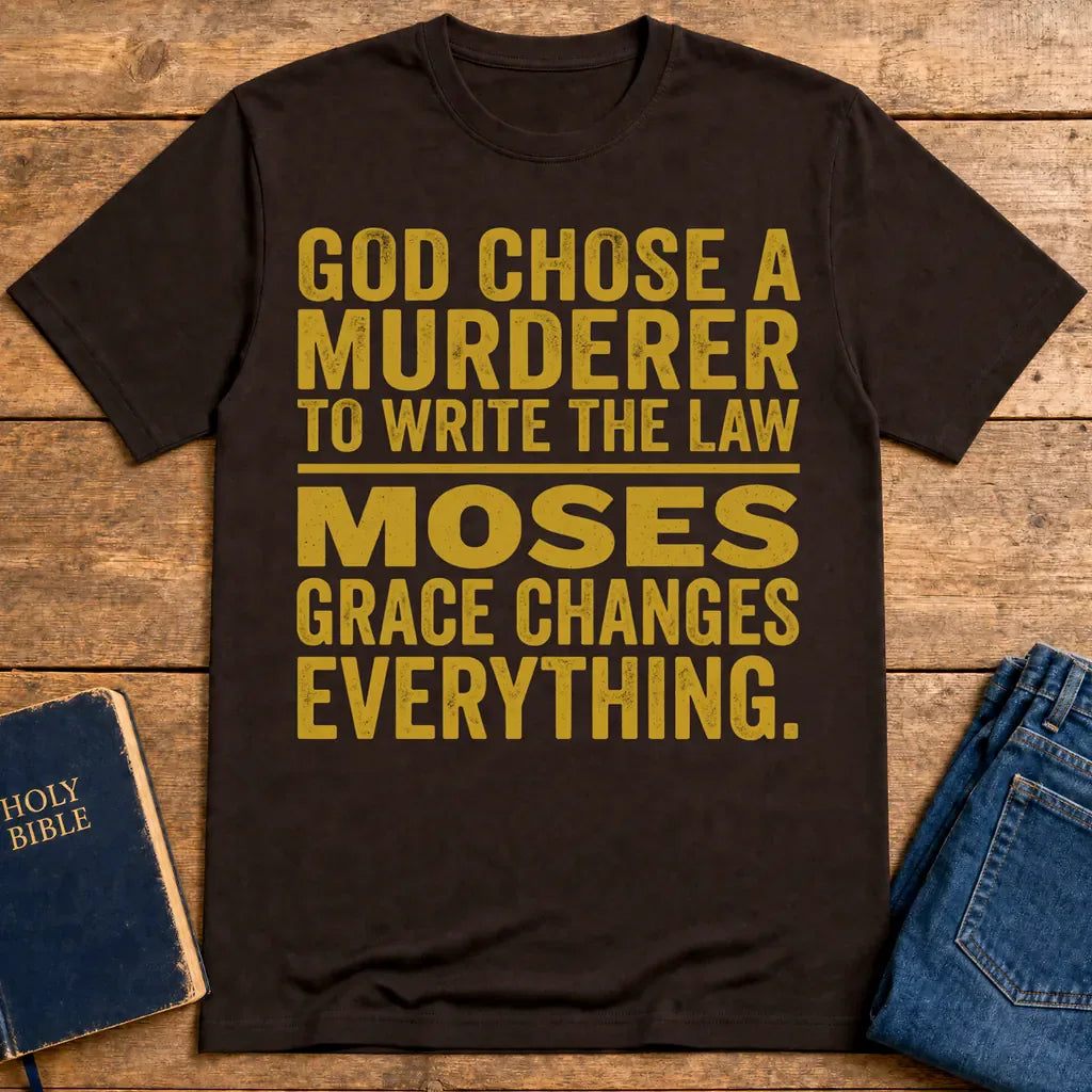 Grace Changes Everything T-Shirt - Dark Chocolate