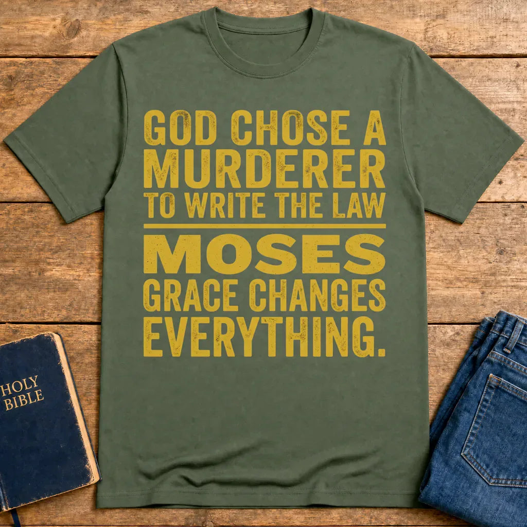 Grace Changes Everything T-Shirt - Military Green