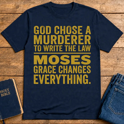 Grace Changes Everything T-Shirt - Navy