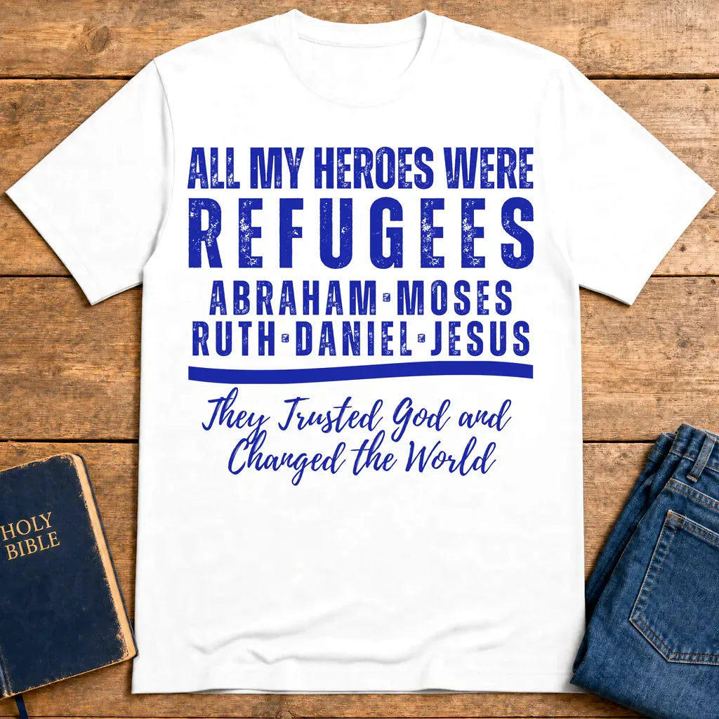 Heroes of Faith Refugees T-Shirt - White