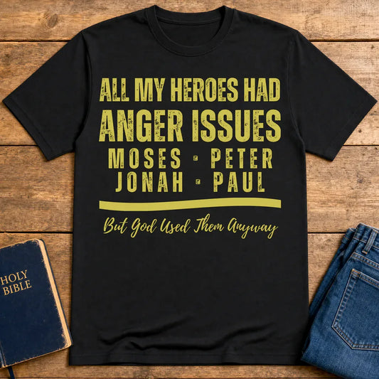 Anger Issues Heroes T-Shirt - Black