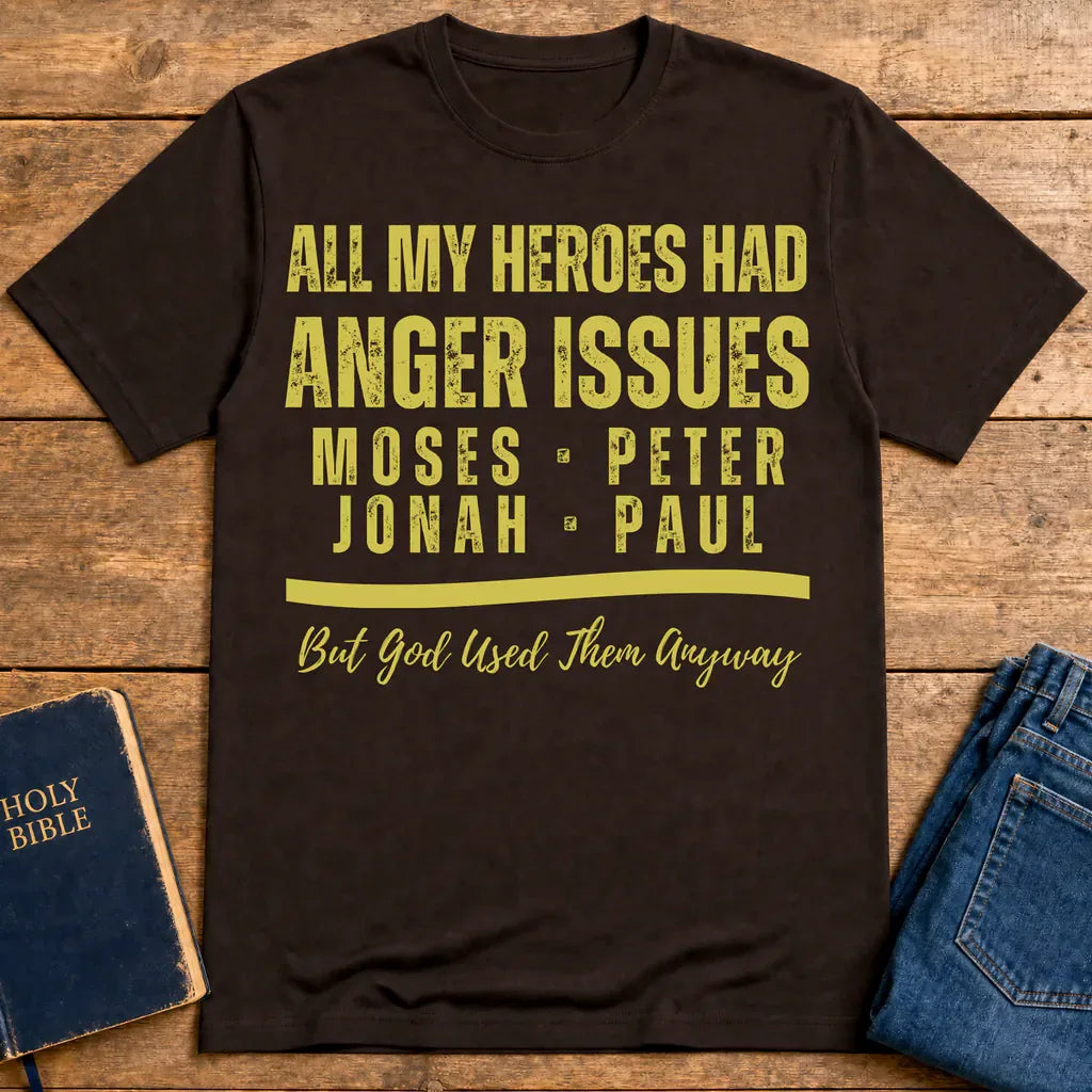 Anger Issues Heroes T-Shirt - Dark Chocolate