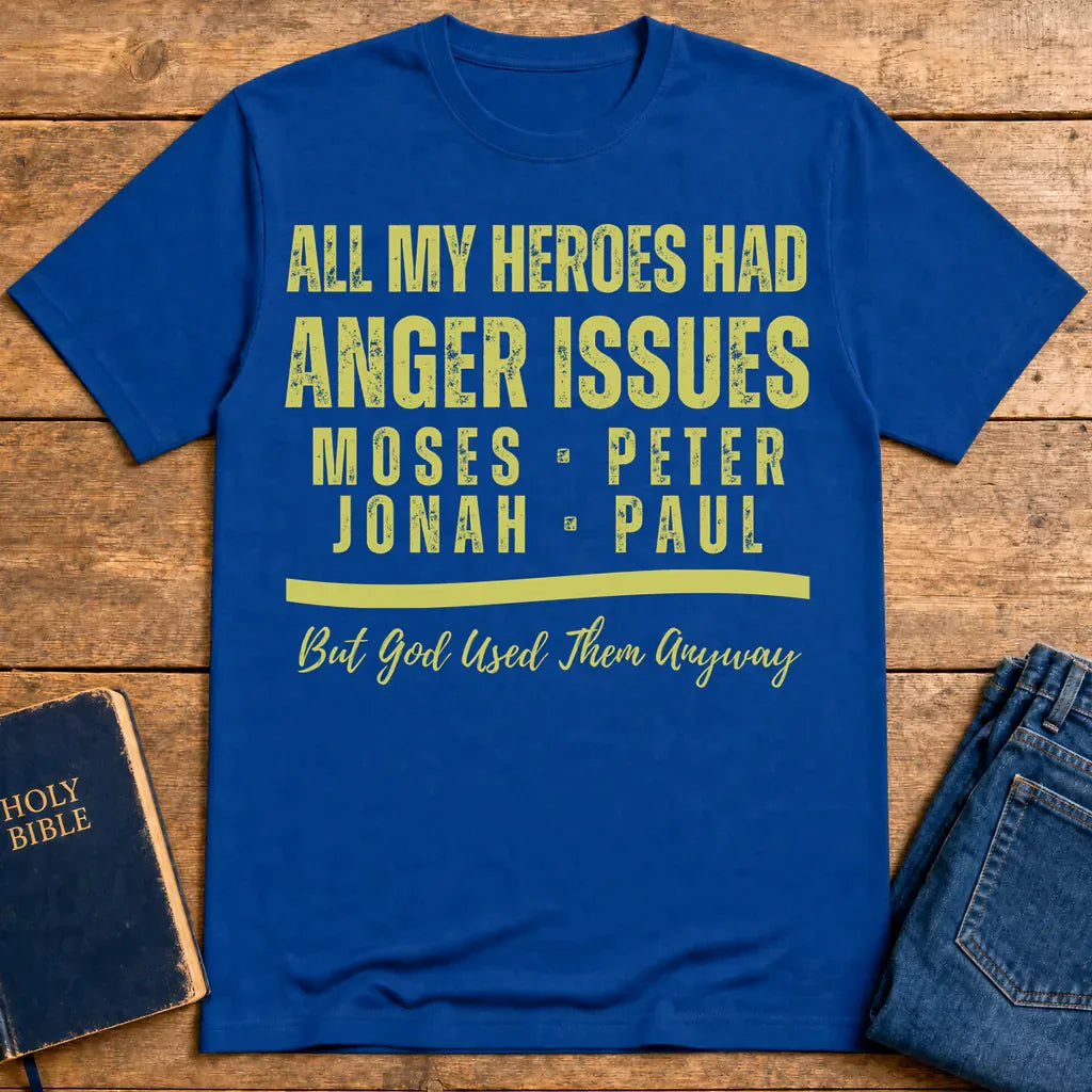 Anger Issues Heroes T-Shirt - Royal