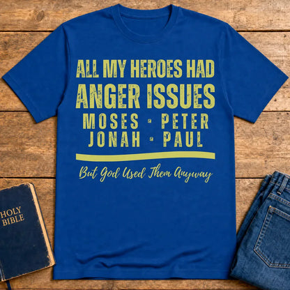 Anger Issues Heroes T-Shirt - Royal