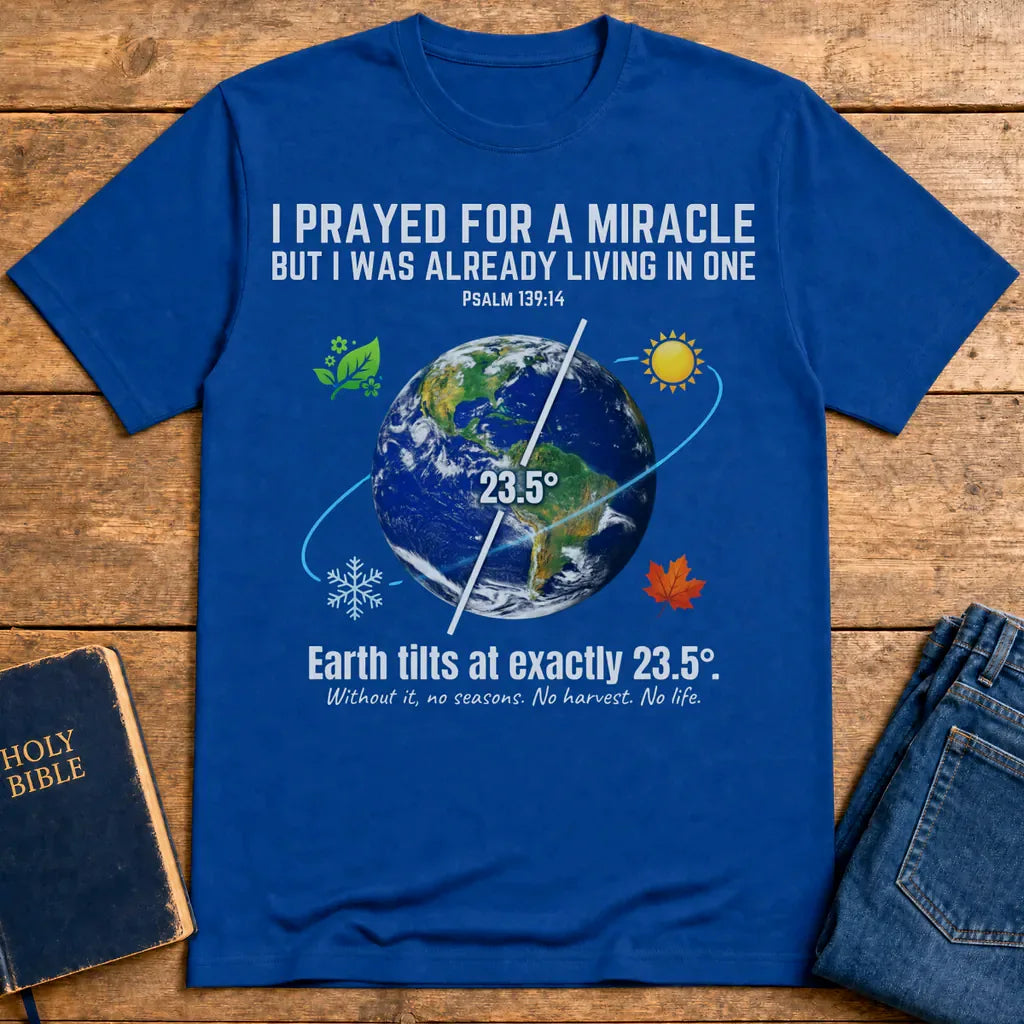 Divine Design Earth Tilt T-Shirt - Royal