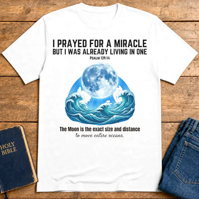 Moon‑Powered Oceans T-Shirt - White