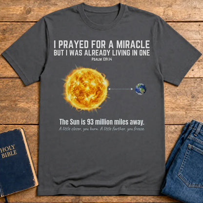 Perfectly Placed Planet T-Shirt - Charcoal