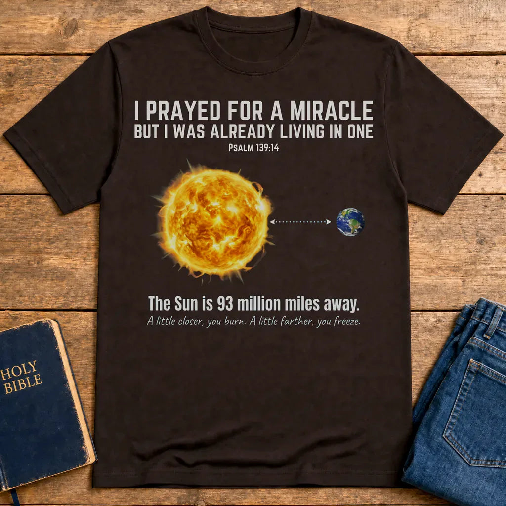 Perfectly Placed Planet T-Shirt - Dark Chocolate