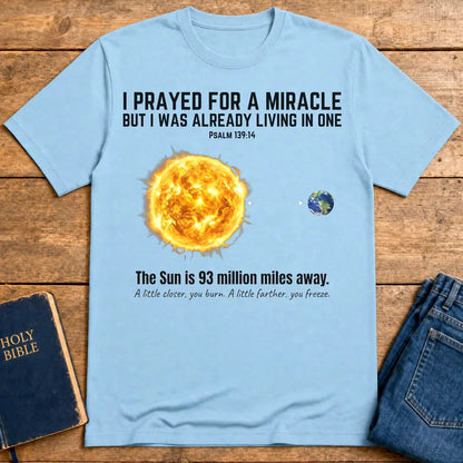 Perfectly Placed Planet T-Shirt - Light Blue