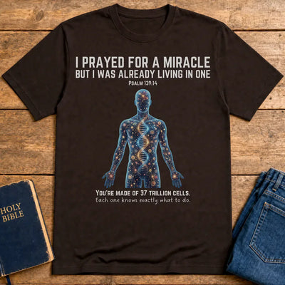 Fearfully & Wonderfully Made T-Shirt - Dark Chocolate