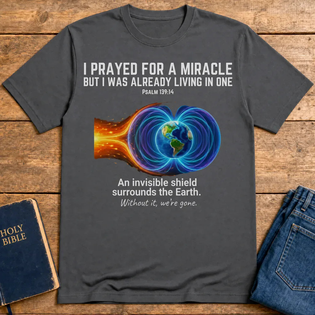 Invisible Shield Earth T-Shirt - Charcoal