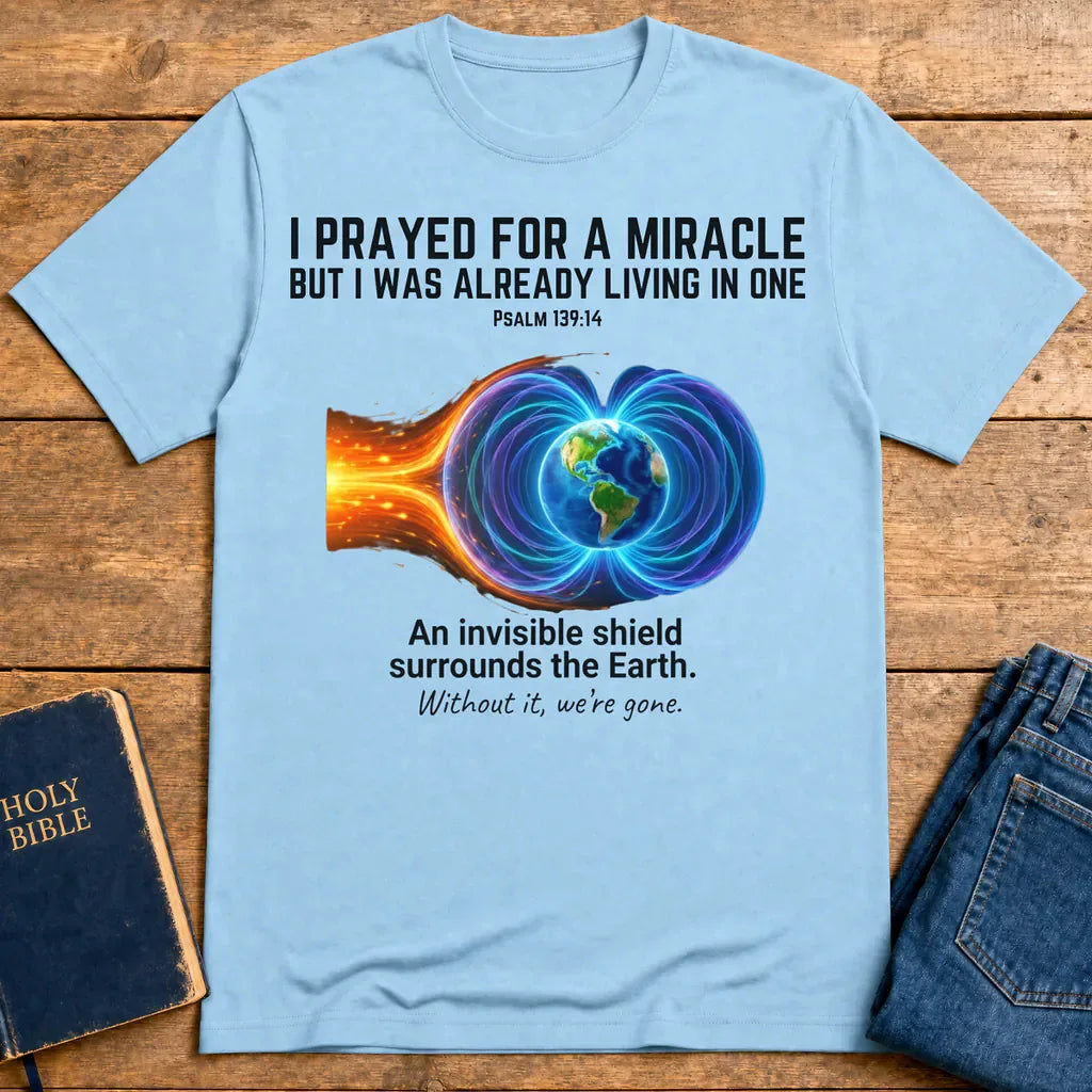 Invisible Shield Earth T-Shirt - Light Blue