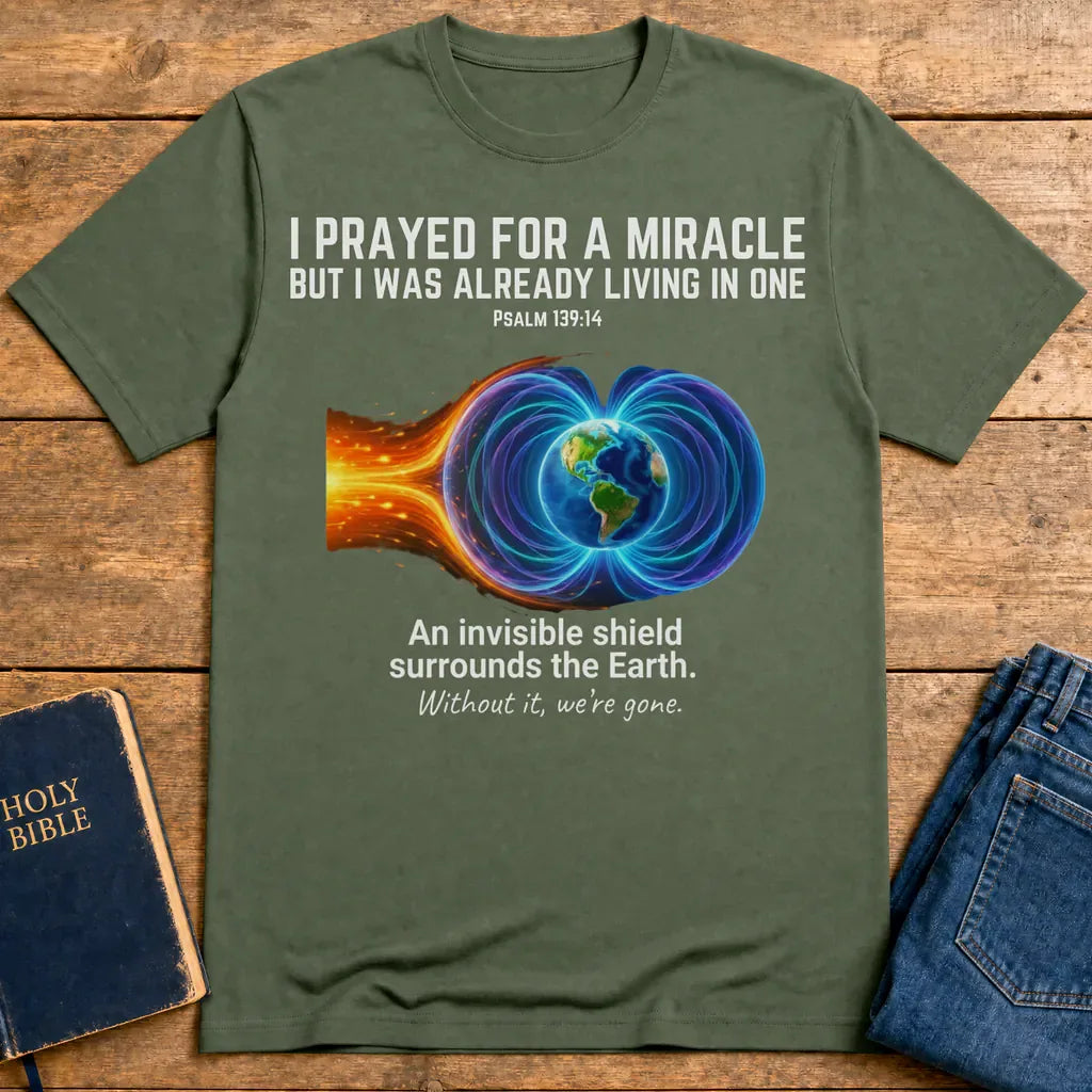 Invisible Shield Earth T-Shirt - Military Green