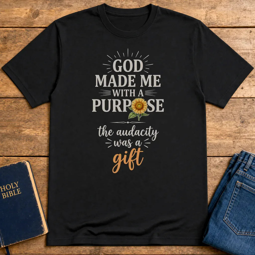 Purpose and Audacity T-Shirt - Black