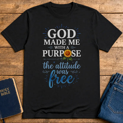 Purpose and Attitude T-Shirt - Black