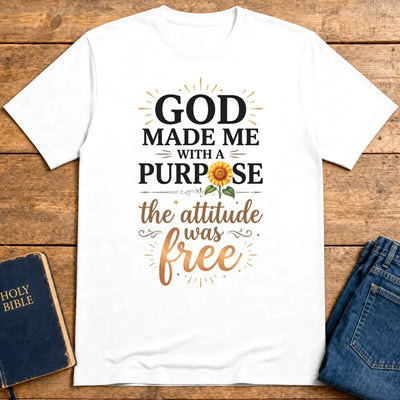 Purpose and Attitude T-Shirt - White