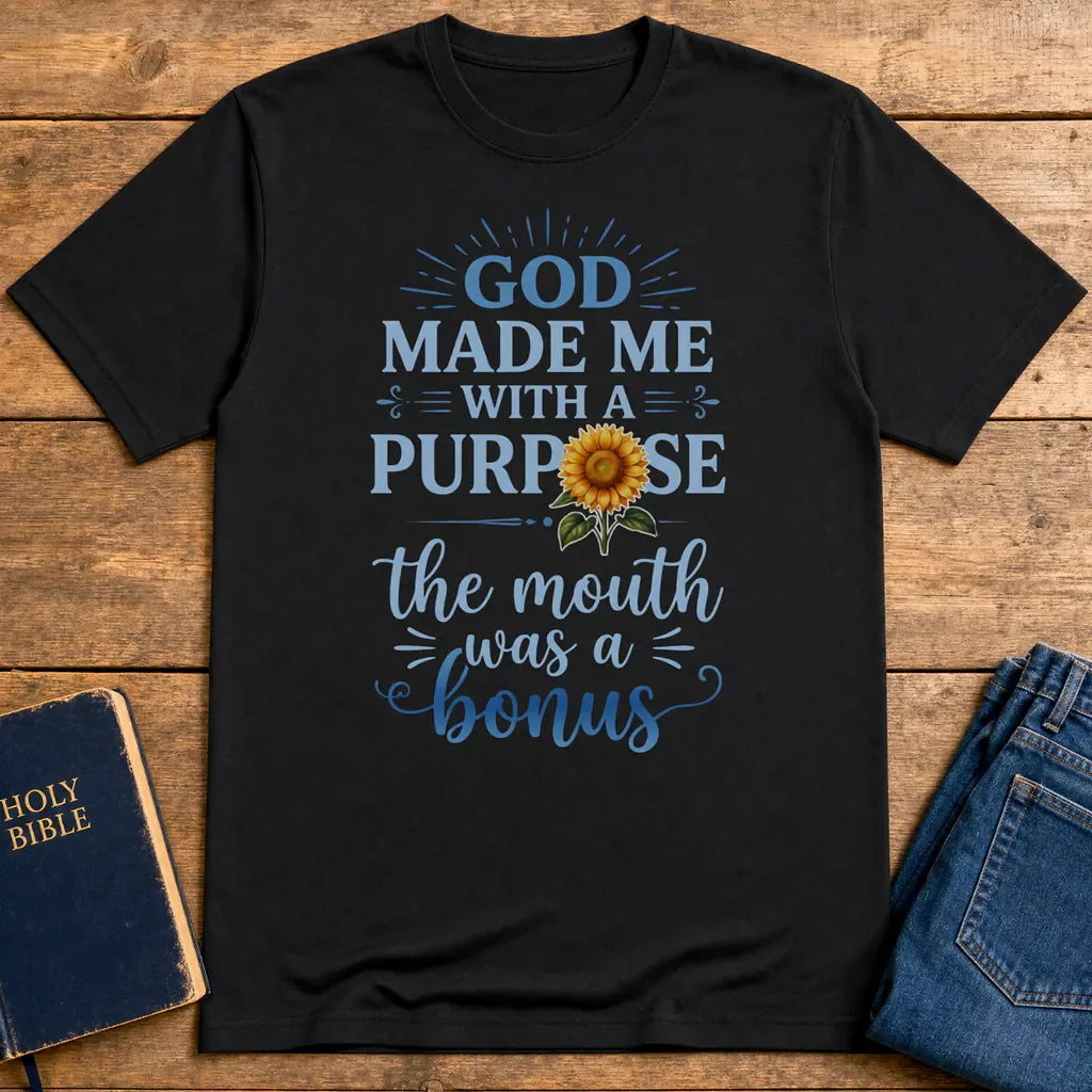Purpose and Bonus Mouth T-Shirt - Black