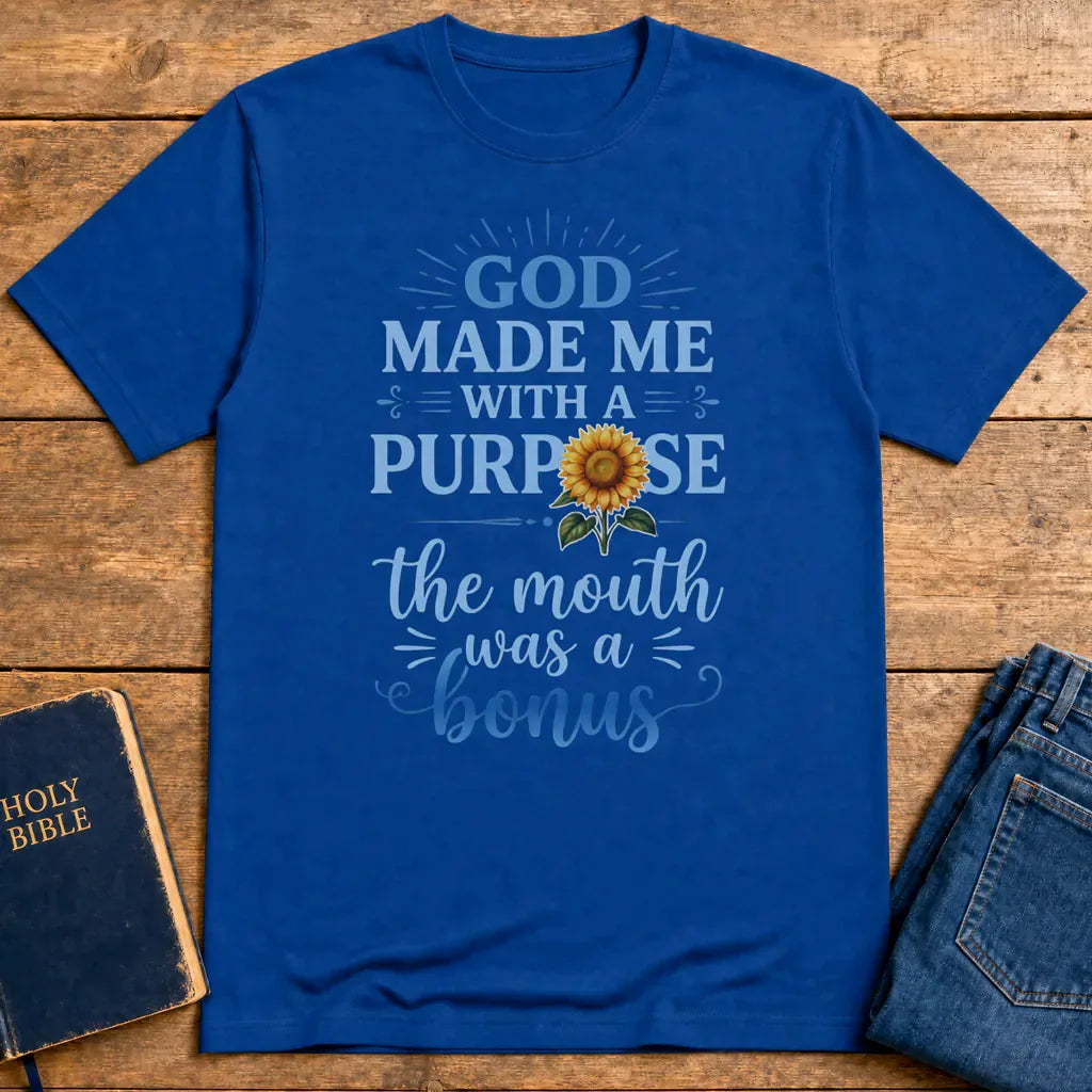 Purpose and Bonus Mouth T-Shirt - Royal