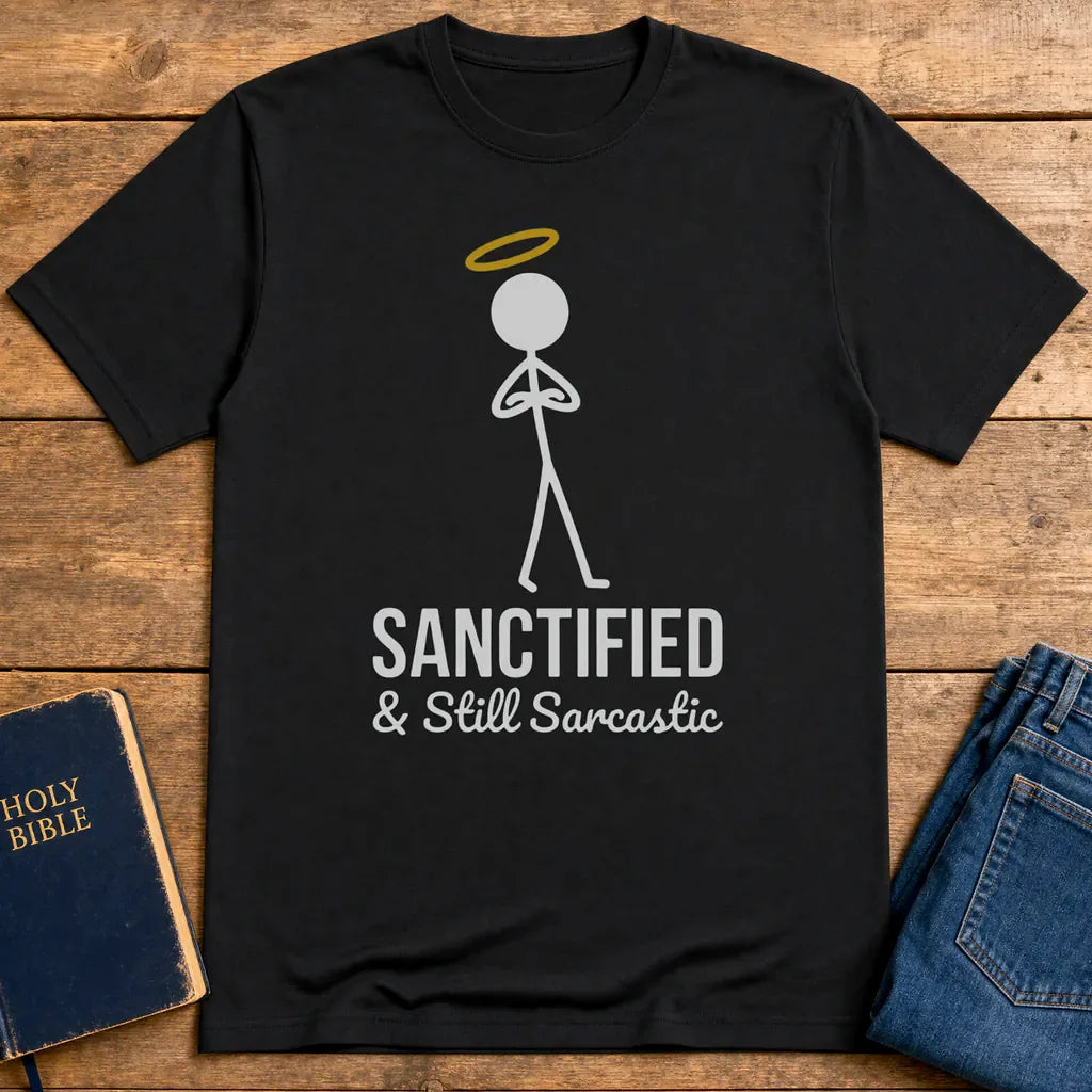 Sanctified & Sarcastic T-Shirt - Black