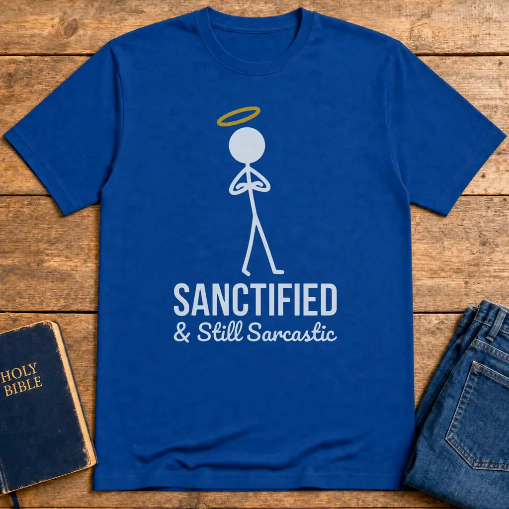 Sanctified & Sarcastic T-Shirt - Royal