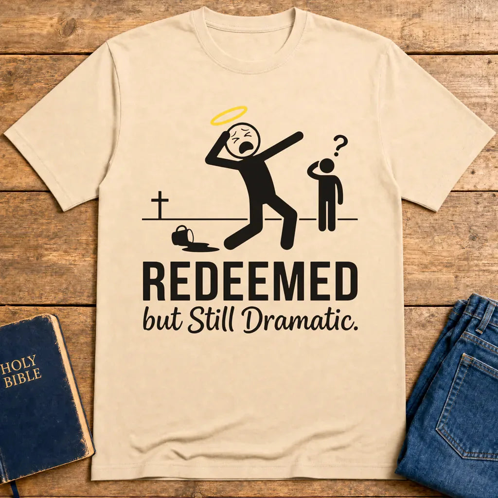 Redeemed but Still Dramatic T-Shirt - Natural